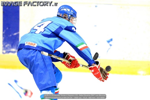2018-11-10 Hockey Torneo 4 Nazioni U16 - Italia-Slovenia 5947 Leo Messner